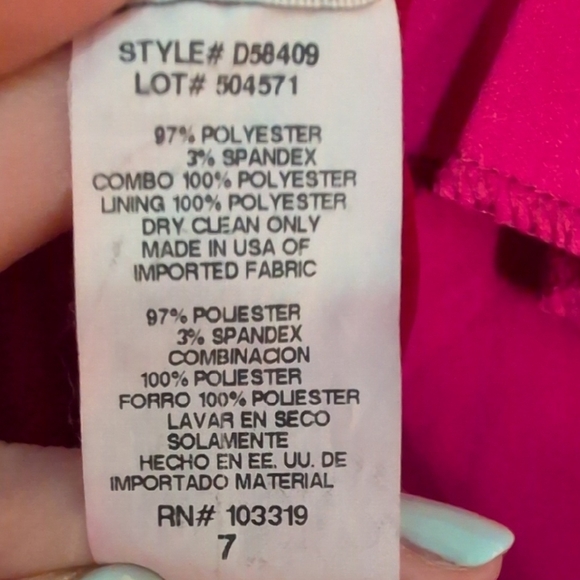 Blondie Nites Red Halter Evening Dress - Picture 3 of 16